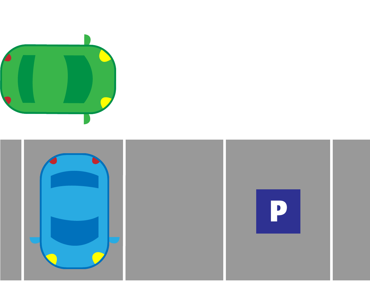 Parkende Autos